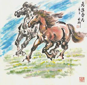 潘国刚作品 《走进春天》